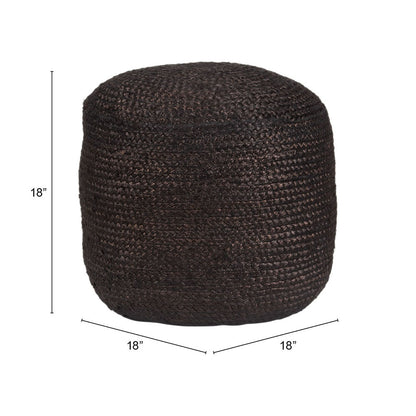 LILLIAN OTTOMAN BLACK