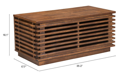 LINEA NARROW ENTERTAINMENT STAND WALNUT