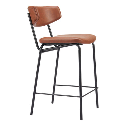 CHARON COUNTER STOOL VINTAGE BROWN