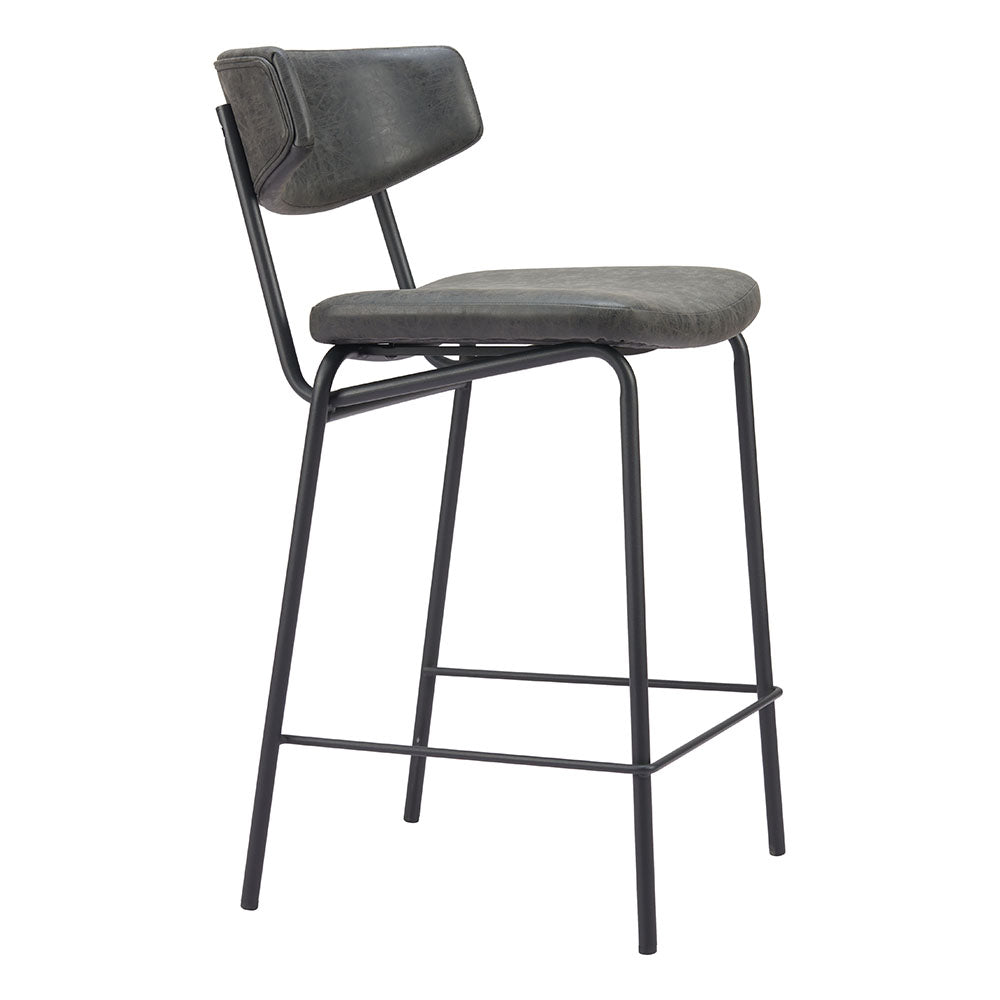 CHARON COUNTER STOOL VINTAGE BLACK