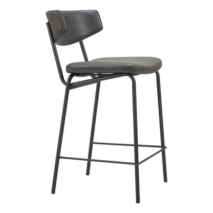 CHARON COUNTER STOOL VINTAGE BLACK