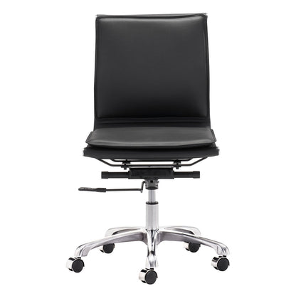 LIDER PLUS ARMLESS OFFICE CHAIR BLACK