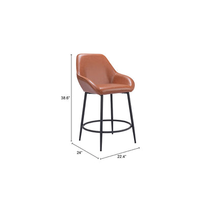 VILA COUNTER STOOL BROWN