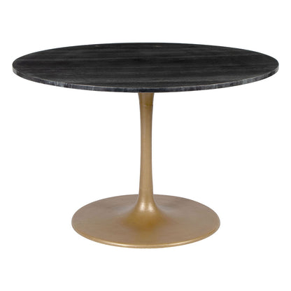 TAJ DINING TABLE BLACK & GOLD
