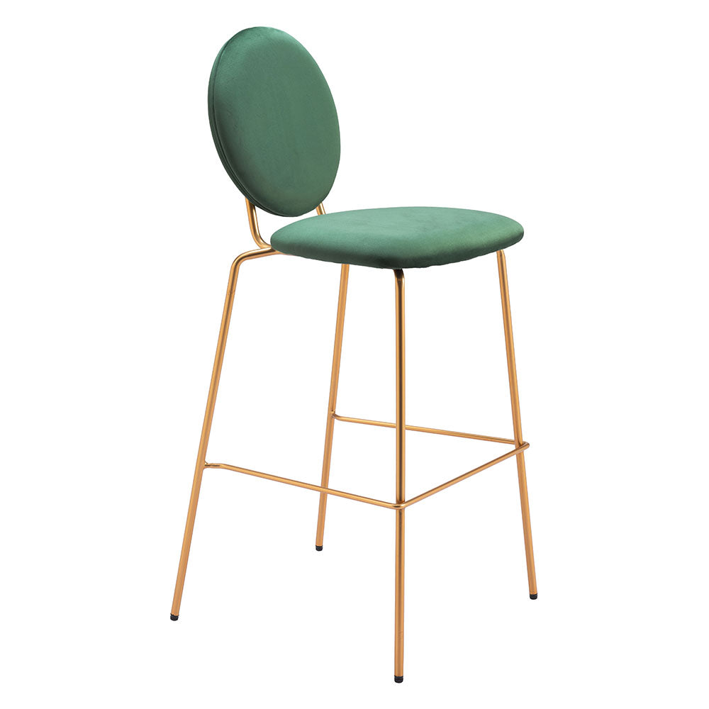 ODESSA BARSTOOL GREEN & GOLD