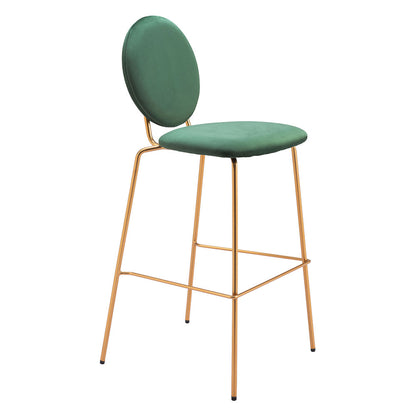 ODESSA BARSTOOL GREEN & GOLD