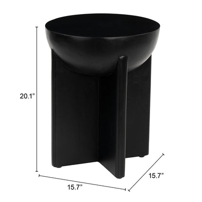 TUME SIDE TABLE BLACK