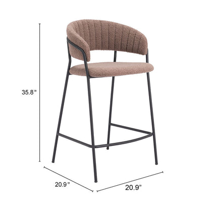JOSEPHINE COUNTER STOOL BROWN