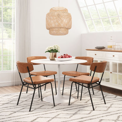 CHARON DINING CHAIR VINTAGE BROWN