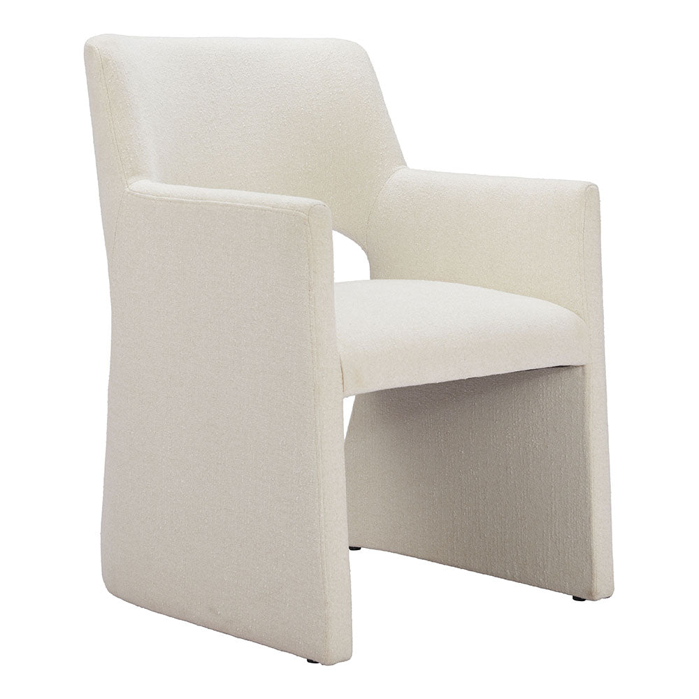 MINET DINING CHAIR LINEN WHITE