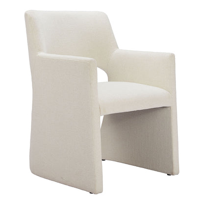 MINET DINING CHAIR LINEN WHITE
