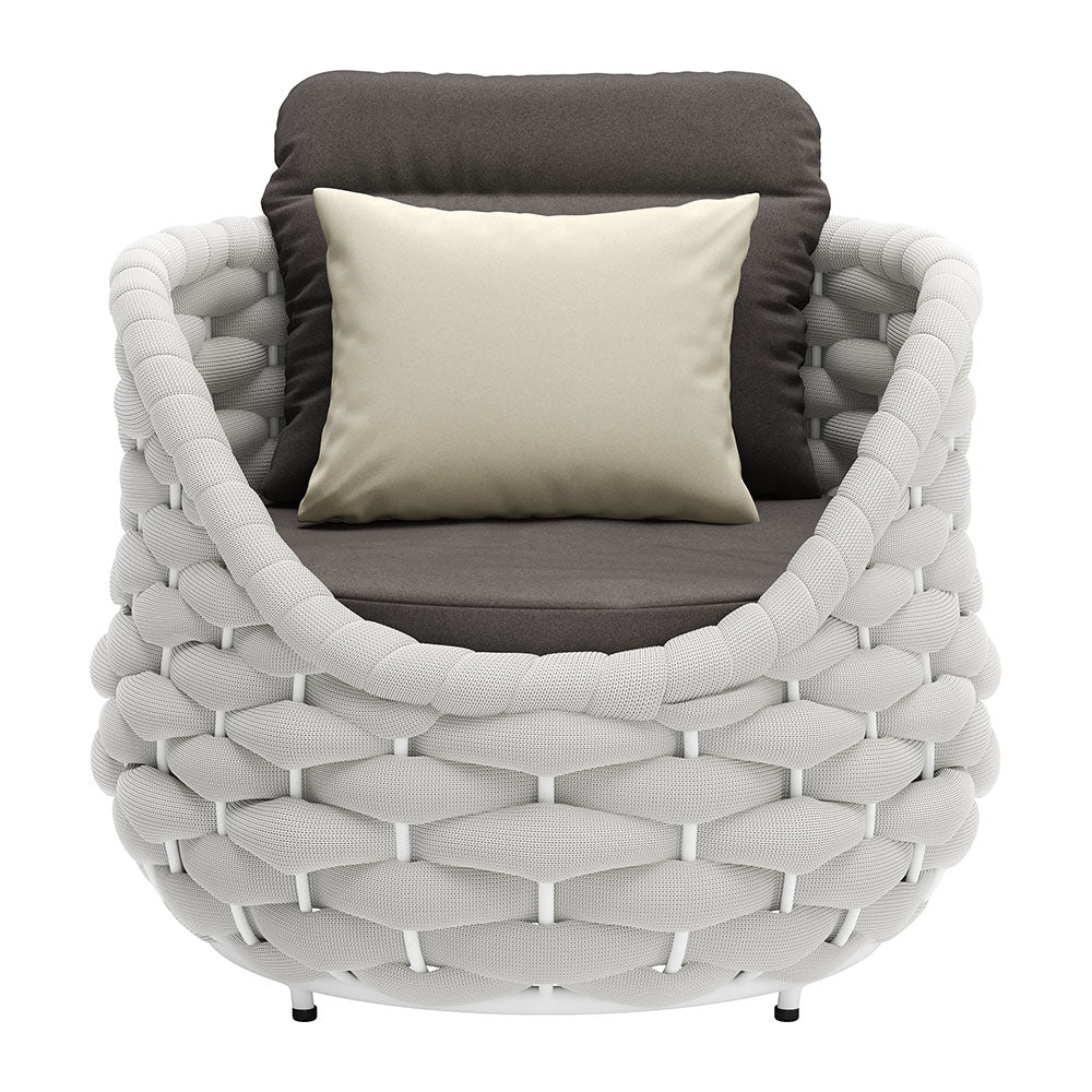 CORAL REEF ACCENT CHAIR GRAY