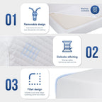 The Oaklyn Arctic-Float | 6" Cooling Gel Memory Foam Mattress