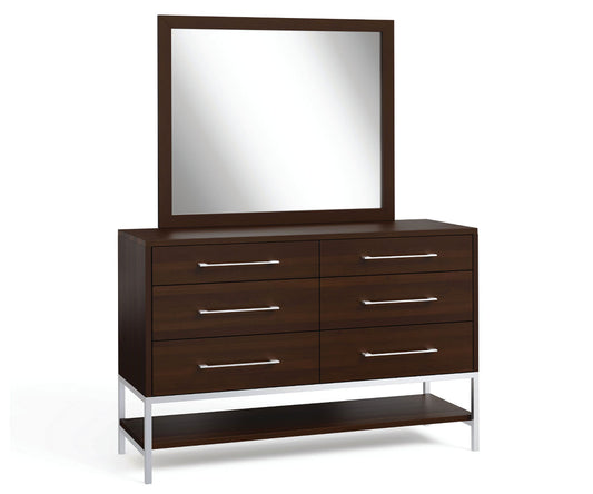 ARLINGTON 6-DRAWER DRESSER WITH MIRROR