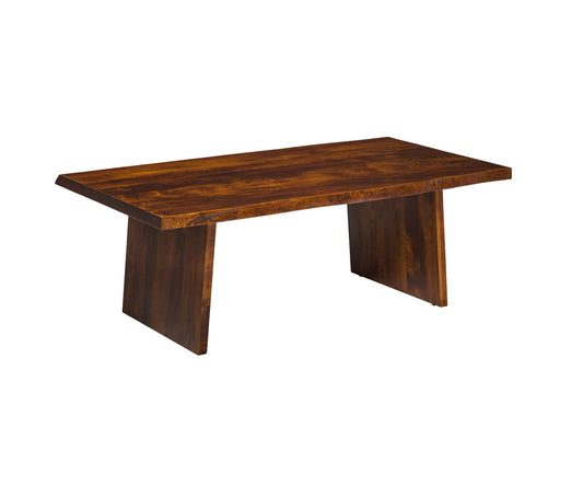 LIVE EDGE PANEL BASE COFFEE TABLE