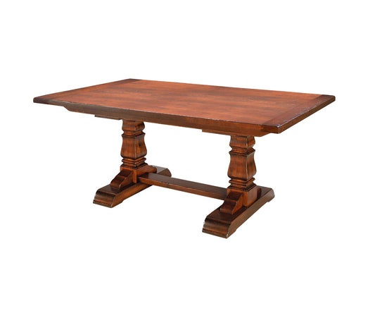 PROVINCIAL COTTAGE DINING TABLE WITH BREADBOARD ENDS