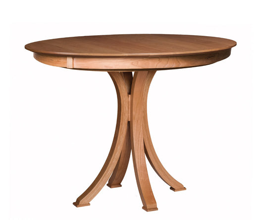 RIPPLEBACK ROUND PEDESTAL EXTENSION TABLE