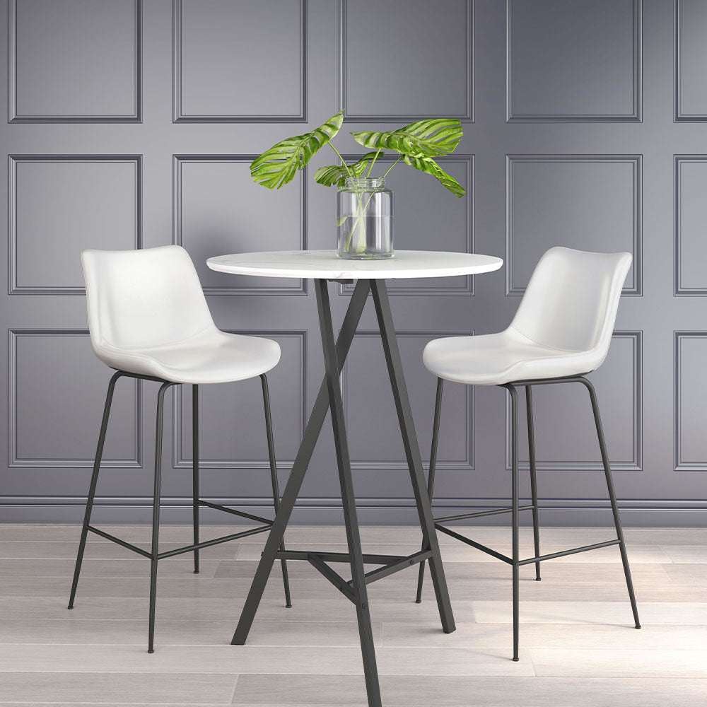 BYRON BARSTOOL WHITE