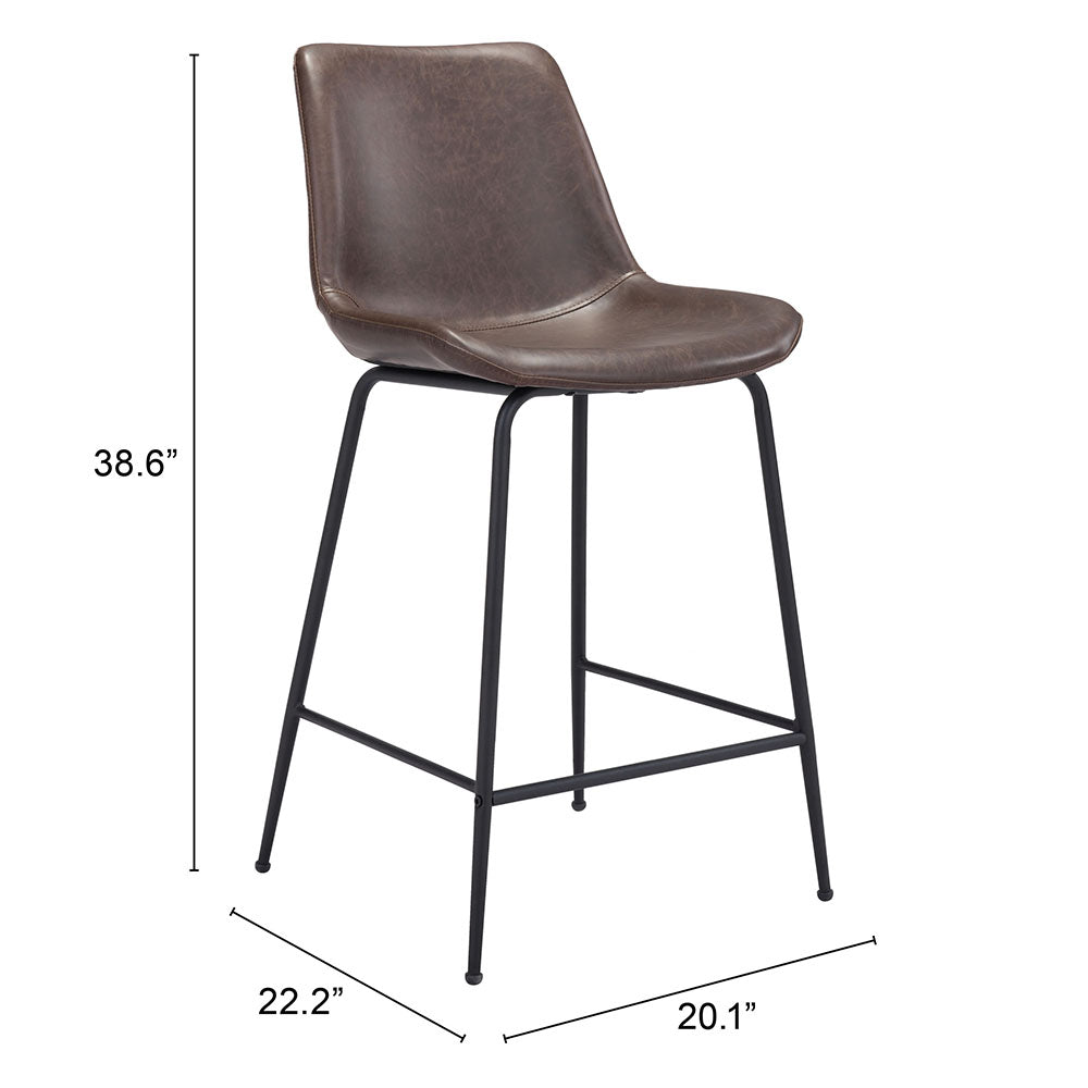 BYRON COUNTER STOOL BROWN