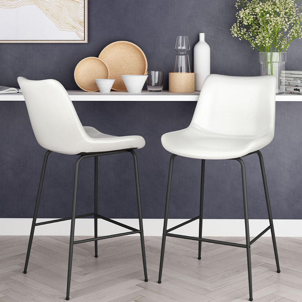 BYRON COUNTER STOOL WHITE