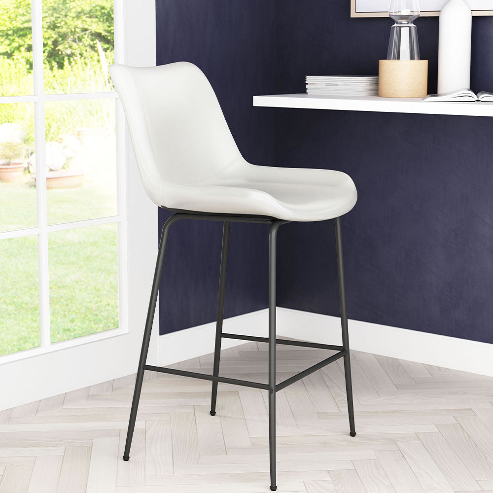 BYRON COUNTER STOOL WHITE