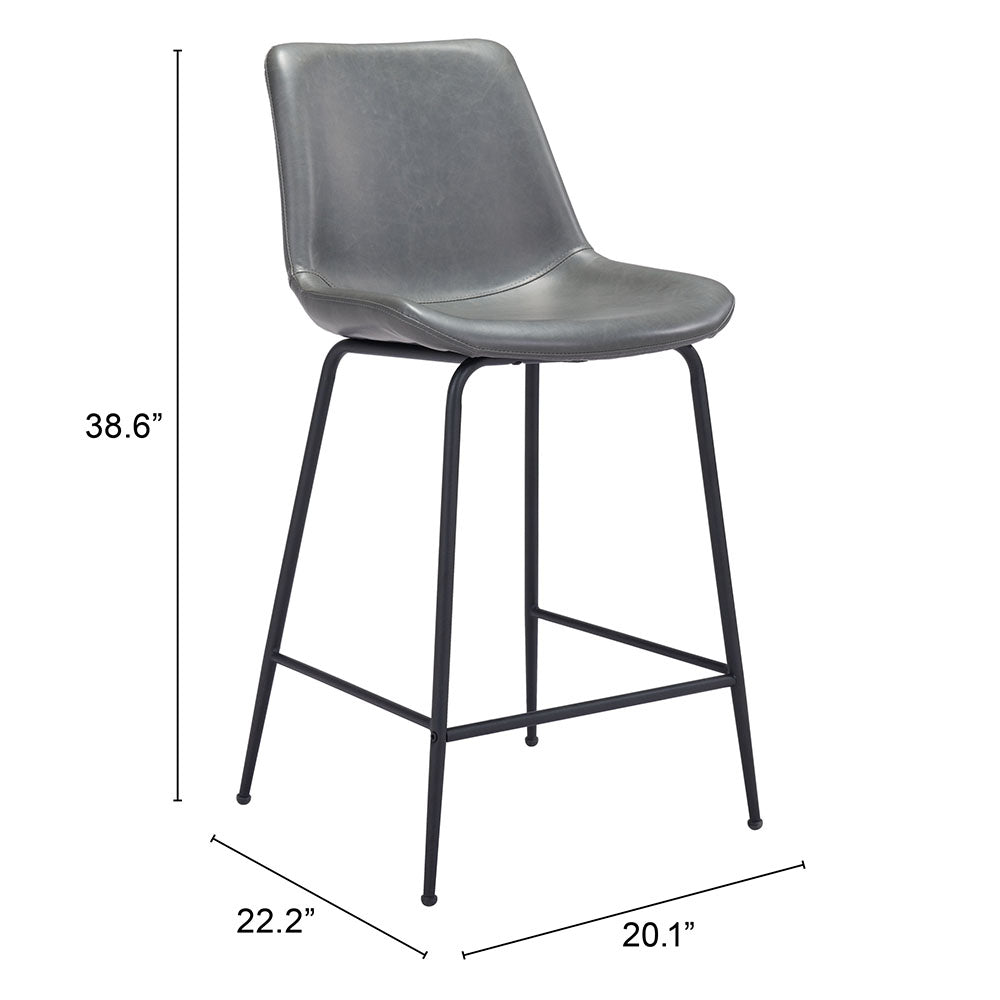 BYRON COUNTER STOOL GRAY