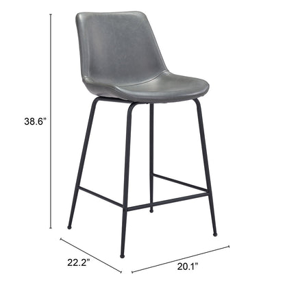 BYRON COUNTER STOOL GRAY