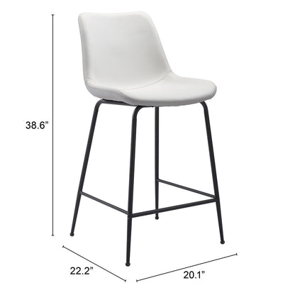 BYRON COUNTER STOOL WHITE