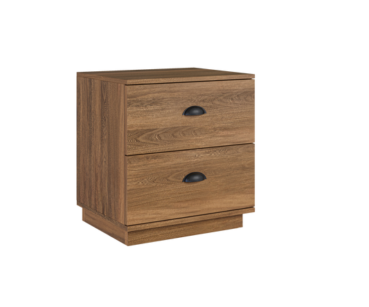 OAKLEY 2 DRAWER NIGHTSTAND