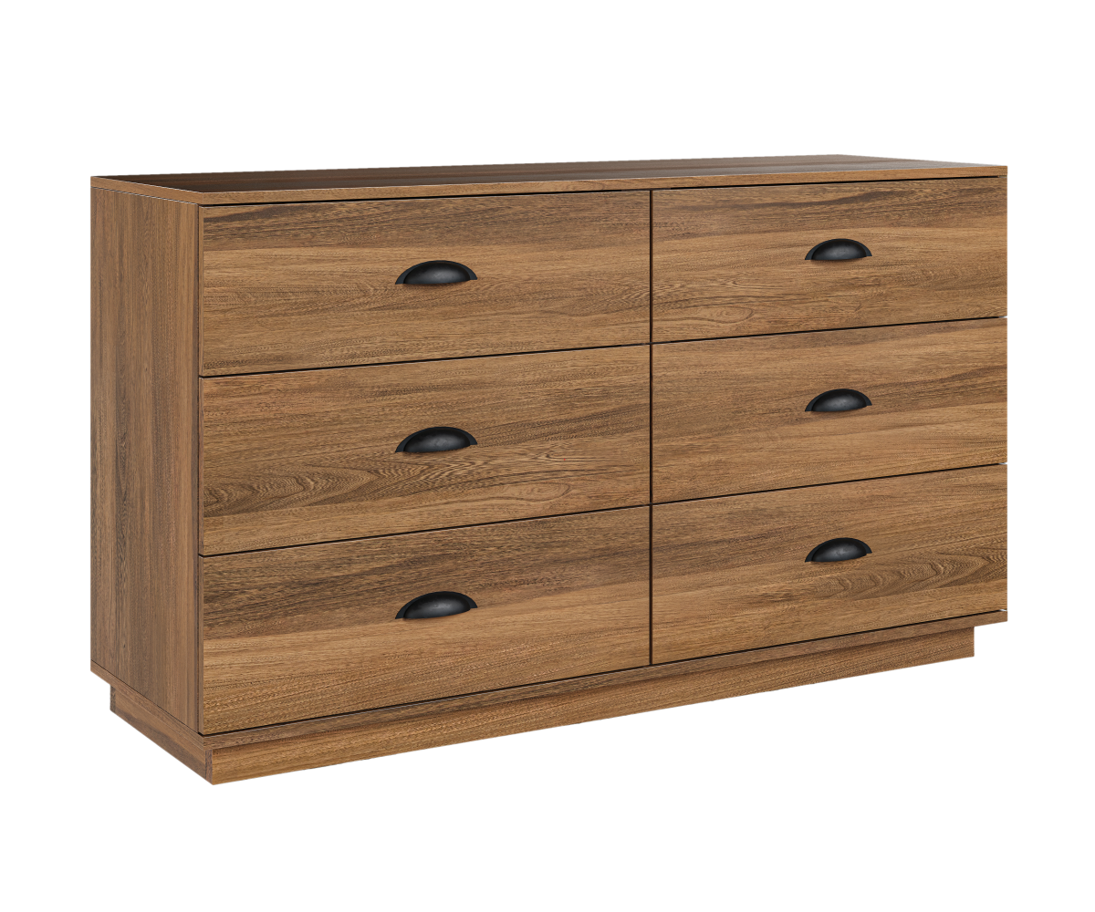 OAKLEY 6 DRAWER DRESSER
