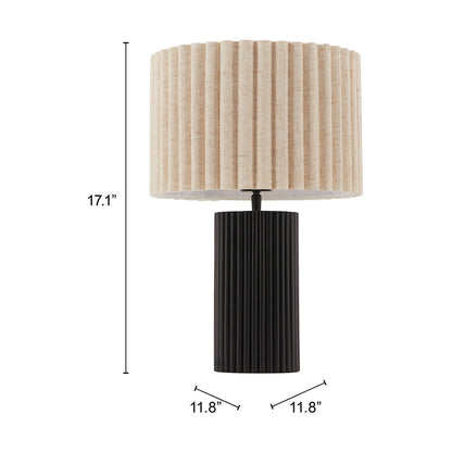 AURORA TABLE LAMP BEIGE & BLACK