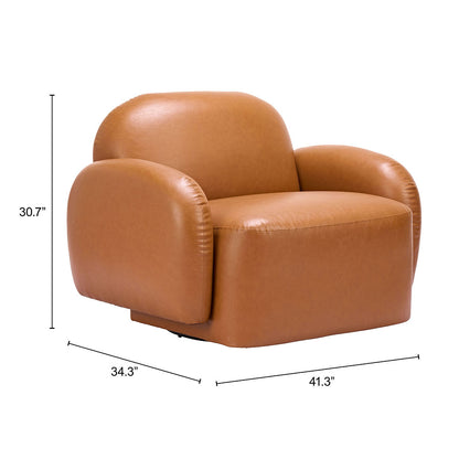 CLEO SWIVEL CHAIR BROWN