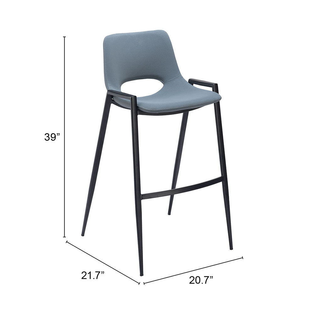 DESI BARSTOOL AZURE GRAY
