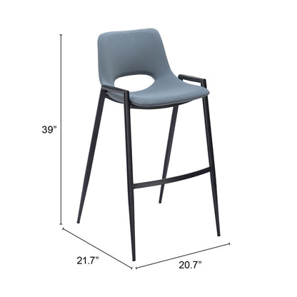 DESI BARSTOOL AZURE GRAY