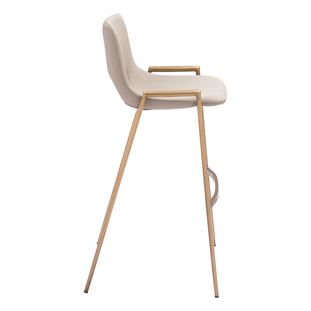DESI BARSTOOL BEIGE & GOLD