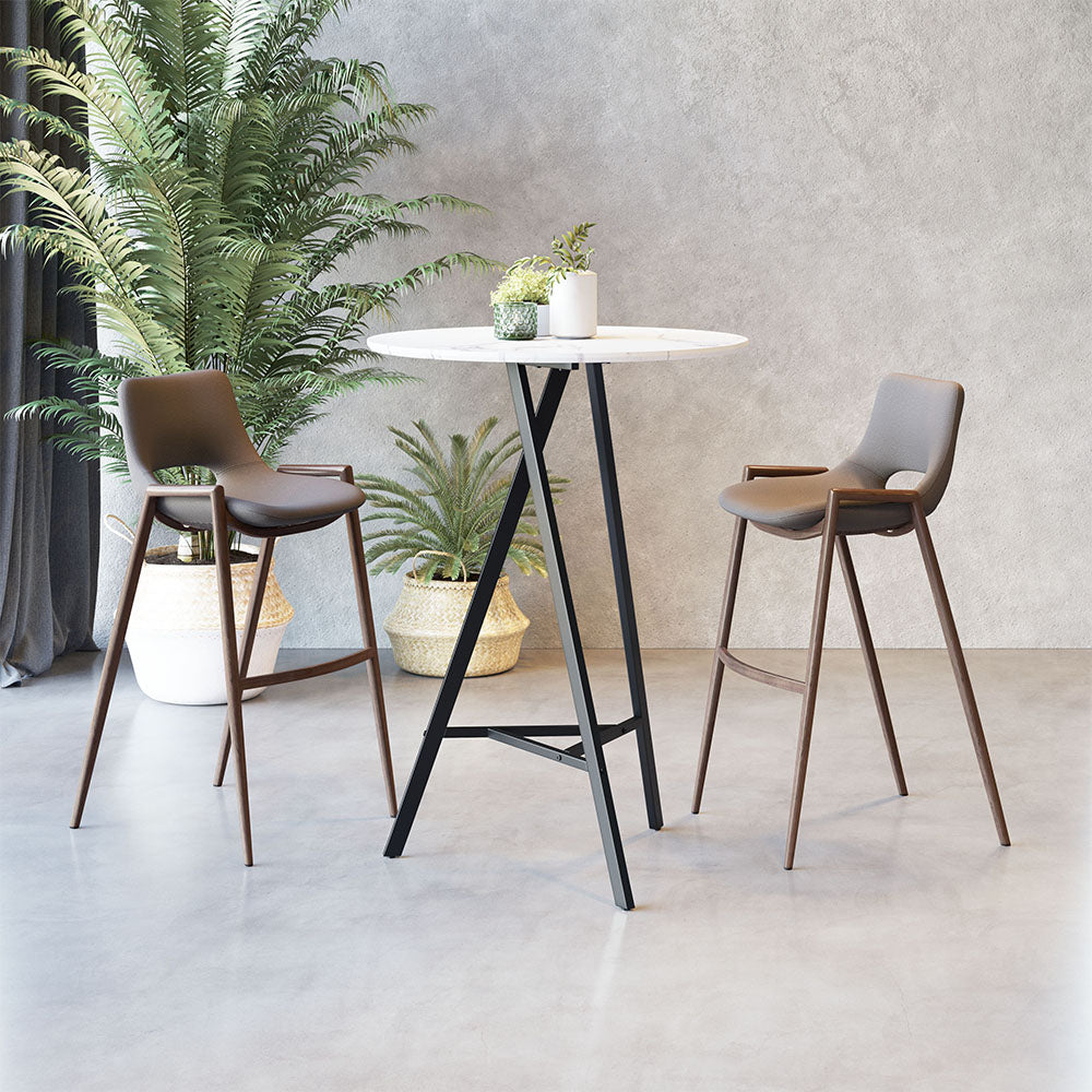 DESI BARSTOOL BROWN & WALNUT