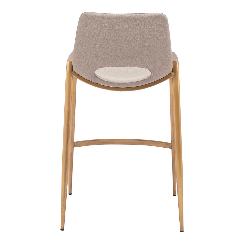 DESI COUNTER STOOL BEIGE & GOLD