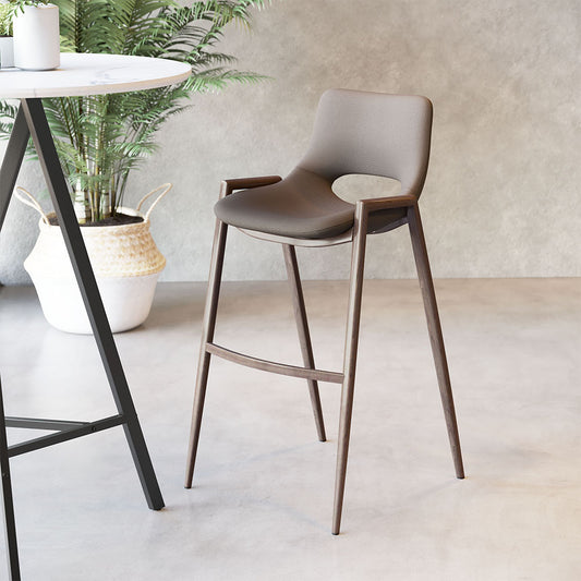 DESI BARSTOOL BROWN & WALNUT