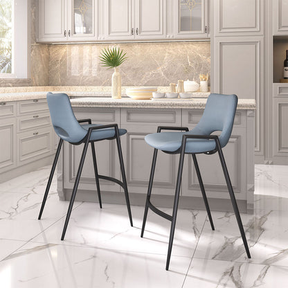 DESI COUNTER STOOL AZURE GRAY
