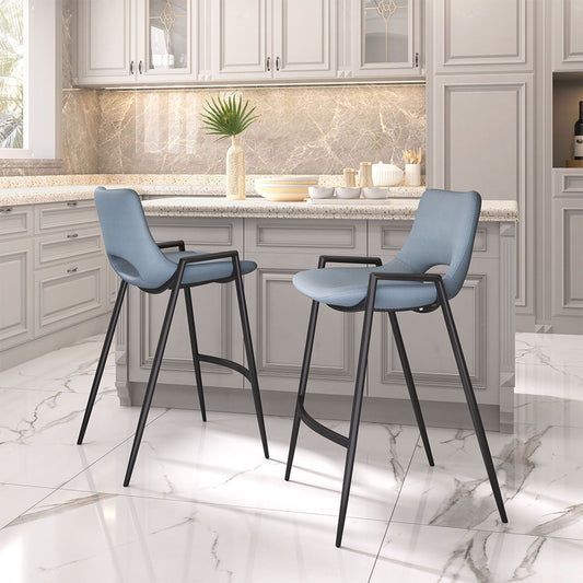 DESI COUNTER STOOL AZURE GRAY