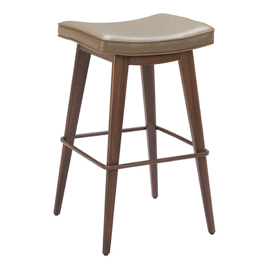 DIVAT BARSTOOL TAUPE & WALNUT