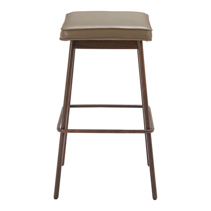 DIVAT BARSTOOL TAUPE & WALNUT