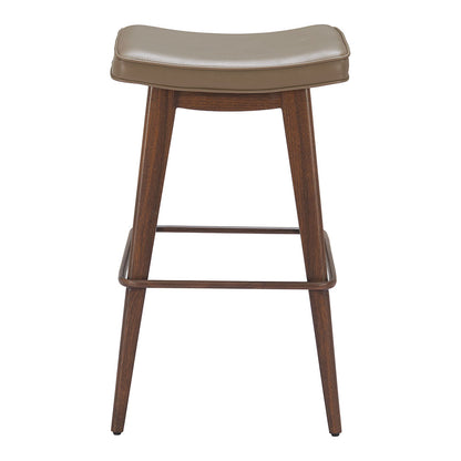 DIVAT BARSTOOL TAUPE & WALNUT
