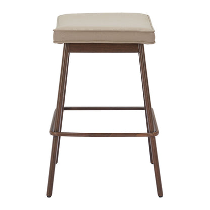 DIVAT COUNTER STOOL BEIGE & WALNUT