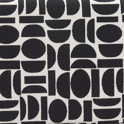 BOTO STORAGE OTTOMAN BLACK & WHITE