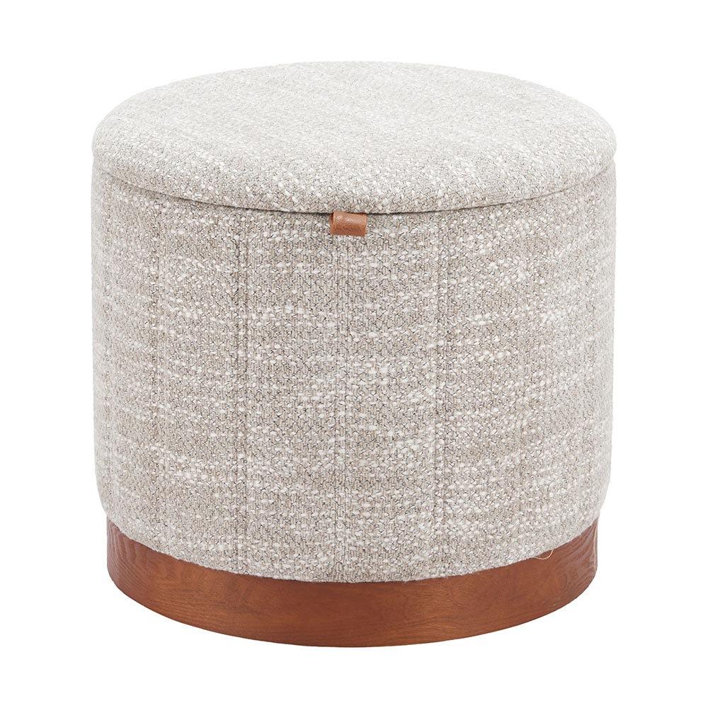 FIJE STORAGE OTTOMAN GRAY