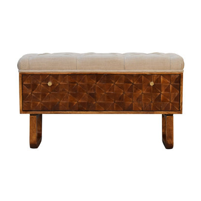 ‘U’ Chestnut Pineapple Bench