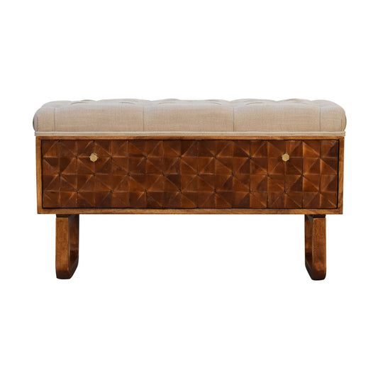 ‘U’ Chestnut Pineapple Bench
