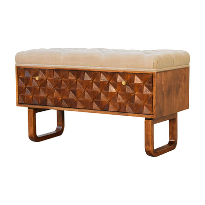 ‘U’ Chestnut Pineapple Bench