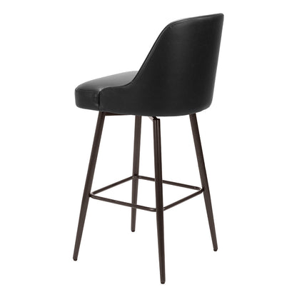 KEPPEL SWIVEL BARSTOOL BLACK & BRONZE